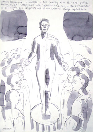 UDHR Article 10 drawing