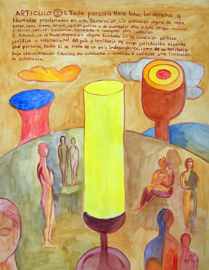 UDHR Article 2 painting