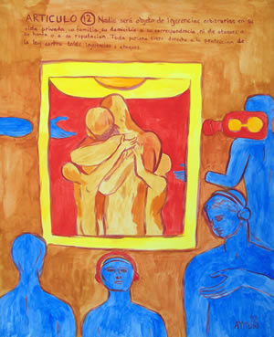 UDHR Article 12 painting