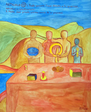 UDHR Article 17 painting