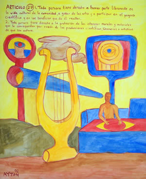 UDHR Article 27 painting